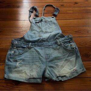 LEI Light Blue Denim Short Overalls